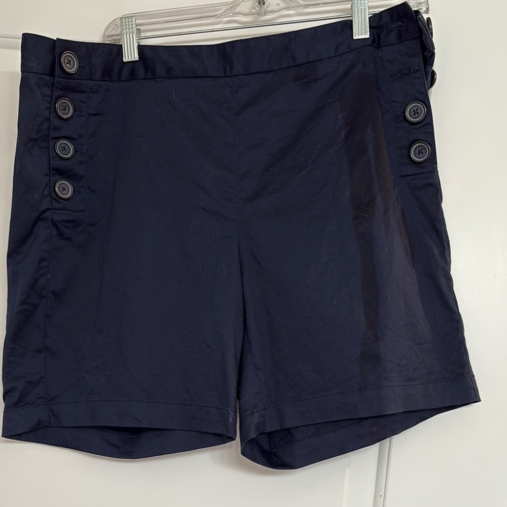 NWOT Brooks Brothers Navy Button-Detail Shorts